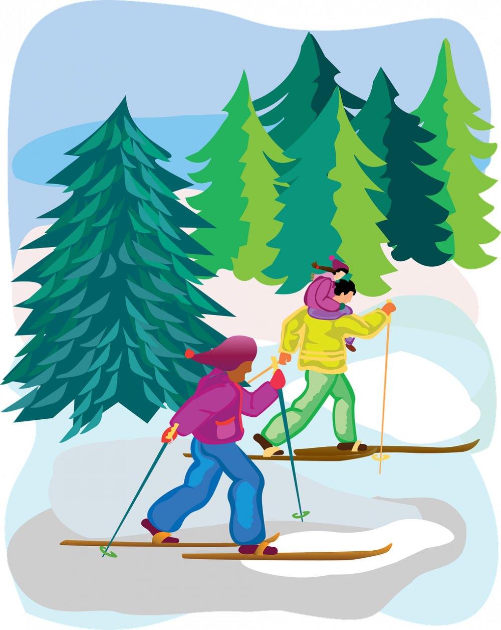 Skidåkning är en populär vintersport som älskas av människor över hela världen